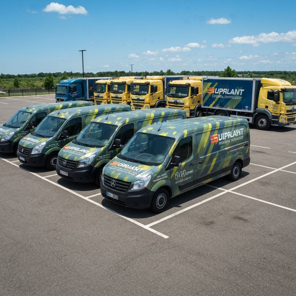 Fleet of wrapped vehicles